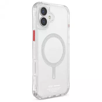 SKINARMA Saido Dėklas, skirtas iPhone 16 Plus 6,7 colio, magnetinis įkrovimas, skaidrus