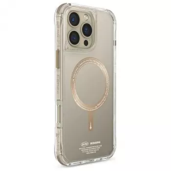 SKINARMA Saido iPhone 16 Pro 6.3 colio magnetinis įkrovimo dėklas šampano spalvos