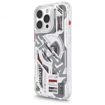 SKINARMA Ekho Magnetinis Įkrovimo Dėklas, skirtas Apple iPhone 16 Pro Max 6.9 colio, skaidrus / permatomas