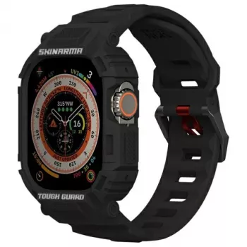 Skinarma Mecha 2in1 dėklas ir dirželis Apple Watch Ultra 49mm - Juoda