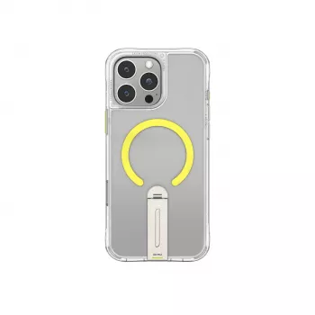 Skinarma Helix Magnetic Charging 360 Rotating Stand Case, skirta iPhone 16 Pro, permatoma