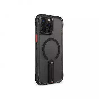 Skinarma Helix, skirta iPhone 16 Pro, magnetinis įkrovimas, 360° besisukantis stovas, dėklas, juoda