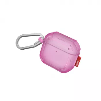 Skinarma Mecha CE apsauginis dėklas, skirtas Apple AirPods 4, fuksijos spalvos