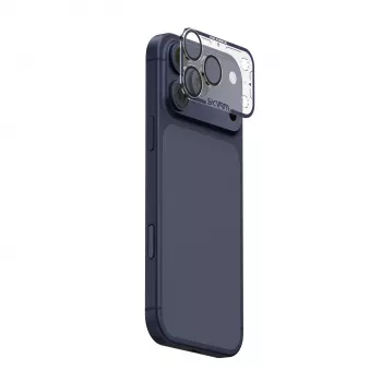 Skinarma Magma Full Matte Camera Lens Protector, skirtas iPhone 17 Pro Max, mėlynas