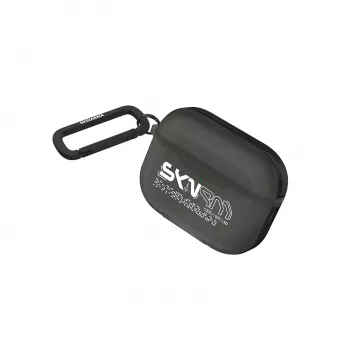 SKINARMA Kinzoku dėklas su karabinu, skirtas Apple AirPods Pro 3, dūminės spalvos (SK-APP3KIN-SMOKE)