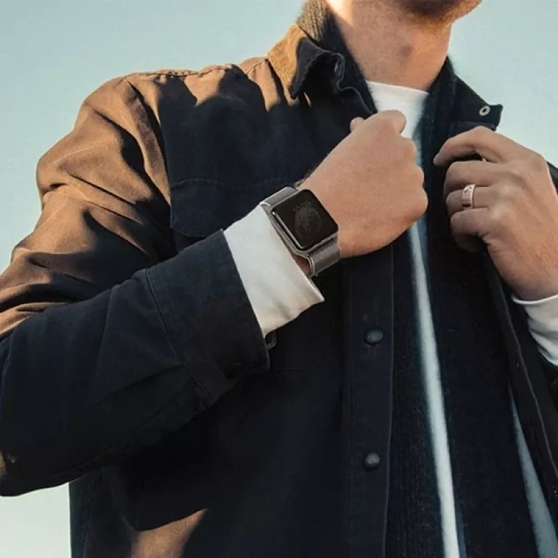 UNIQ Dante Apple Watch apyrankė iš nerūdijančio plieno, rožinio aukso, 38/40/41 mm, serijos 1-9 SE