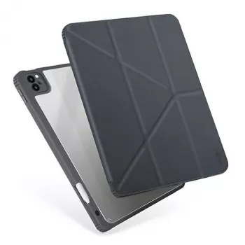 UNIQ Moven Folio Case, skirtas iPad 10.2 (2021/2020/2019) - anglies pilka