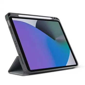UNIQ Moven Folio Case, skirtas iPad 10.2 (2021/2020/2019) - anglies pilka