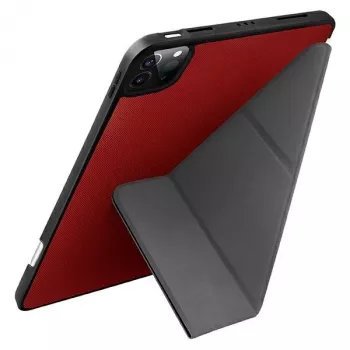 UNIQ Transforma Folio Case, skirtas iPad Pro 11 colių (2021/2020) ir iPad Air 10,9 colių (2022/2020) su antimikrobine apsauga, koralų raudona