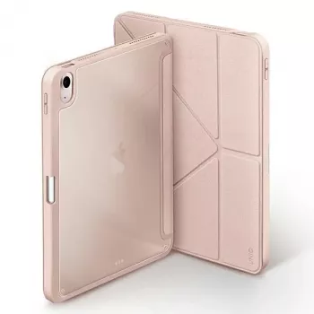 UNIQ Moven Antimicrobial Folio Case, skirtas iPad Air 10,9 colio (2020/2022) ir iPad Air 11 colio (M2 2024) - Blush Pink