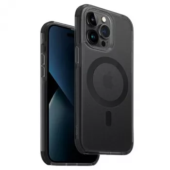 UNIQ Combat Case, skirtas iPhone 14 Pro 6,1 colio, MagClick įkrovimas, Concrete Charcoal