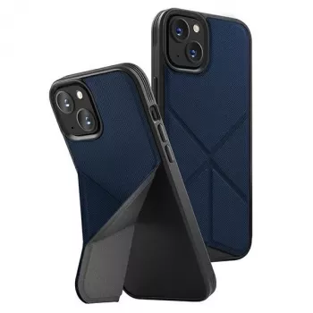 UNIQ Transforma Folio Case, skirtas iPhone 14 Plus / 15 Plus 6,7 colio, Magclick įkrovimas, elektrinė mėlyna