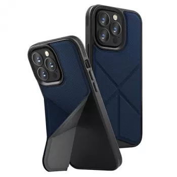 UNIQ Transforma Folio Case, skirtas Apple iPhone 14 Pro 6,1 colio, su Magclick įkrovimu – elektrinė mėlyna