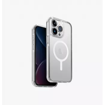 UNIQ Combat Case, skirtas iPhone 15 Pro Max 6,7 colio, MagClick įkrovimui, baltas