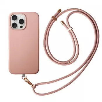 UNIQ Coehl Creme dėklas, skirtas iPhone 16 Pro 6.3 colio, su magnetiniu įkrovimu, baleto rožinės spalvos