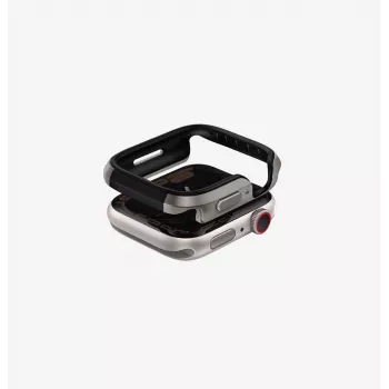 UNIQ Valencia Apple Watch Series 46mm buferinis dėklas, Titanium Silver