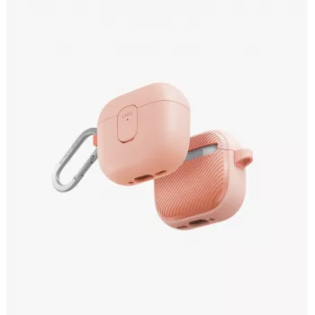 UNIQ Clyde Lock Case, skirtas AirPods 4 – rožinė