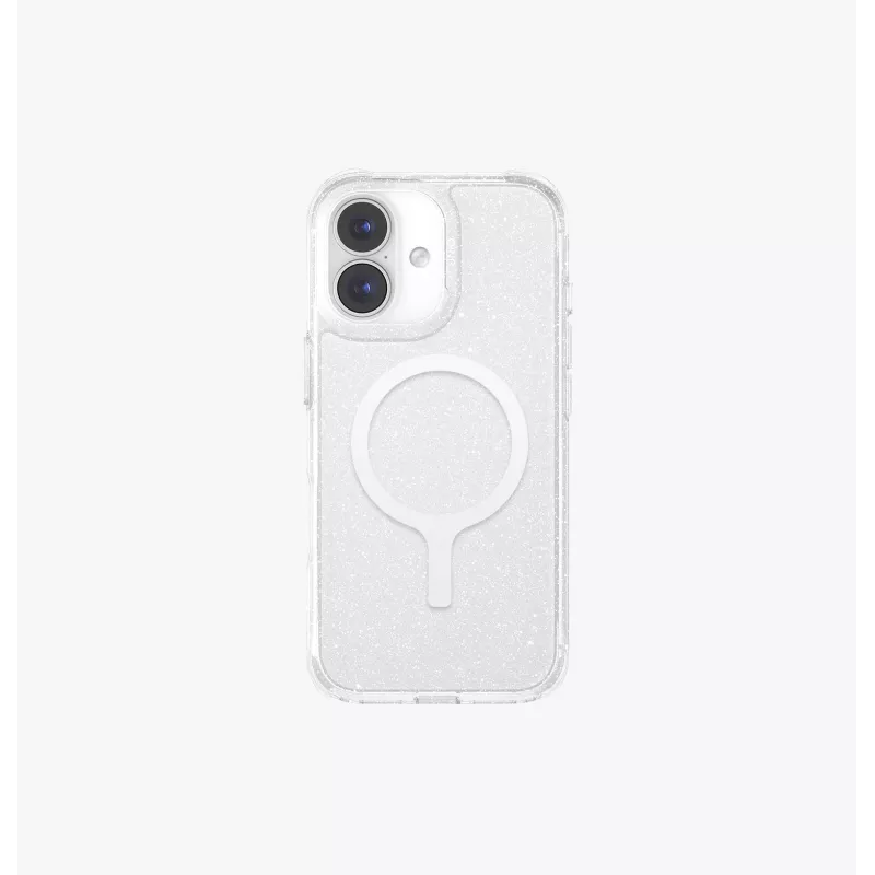 UNIQ LifePro Xtreme MagClick Įkrovimo Dėklas, skirtas iPhone 15 Pro Max, Skaidrus su Blizgučiais
