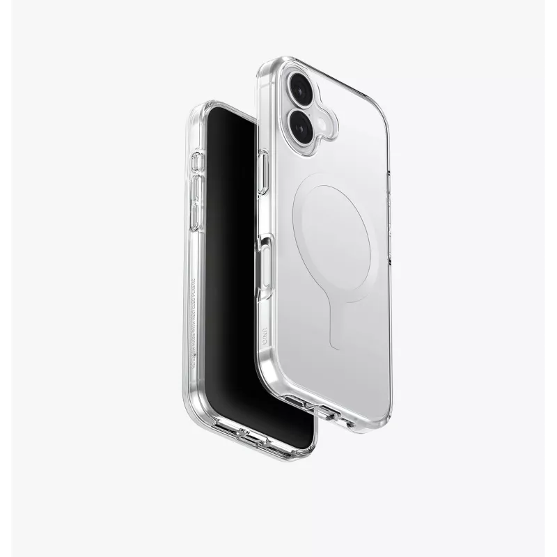 UNIQ Clario dėklas iPhone 17, MagClick įkrovimas, juodas