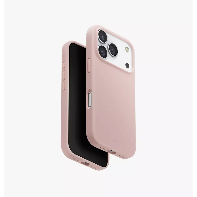UNIQ Lino dėklas, skirtas iPhone 17 Pro, MagClick įkrovimas, oranžinis