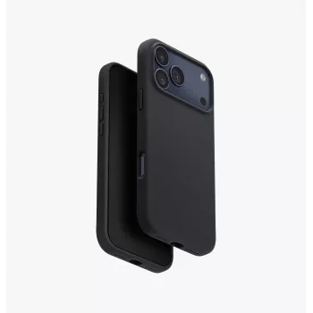UNIQ Lino dėklas iPhone 17 Pro Max, MagClick įkrovimas, pilkas