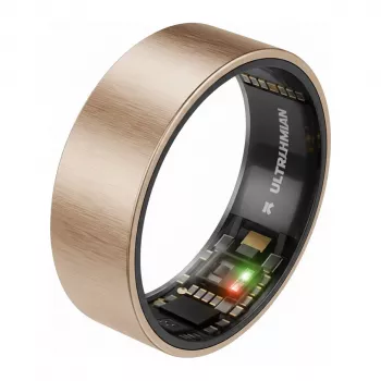 ULTRAHUMAN Ring Air – išmanus žiedas vyrams ir moterims – miego ir kūno rengybos stebėjimo nešiojamas įrenginys – širdies ritmas – išmanus žiedas rožinio aukso 11 dydžio