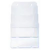 Exacompta A5 lankstinukų laikiklis, 3 skyriai, polistirenas, 154 x 181 x 280 mm (75158D)