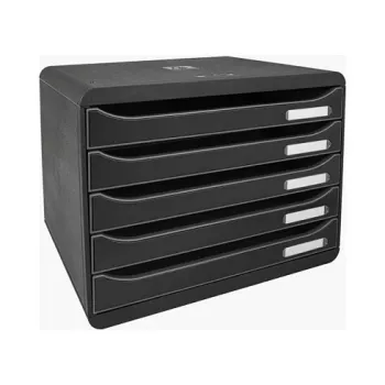 Exacompta BIG-BOX PLUS HORIZON stalčių blokas A4 gulsčias, 355 x 270 x 271 mm, juodas (308714D)