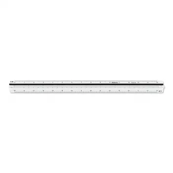 ARISTO Trikampė mastelinė liniuotė D profilis balta 30 cm (AR23703EB)