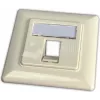 Wirewin Keystone Outlet Box for 1 Module, Flush-mount, Switch Program Compatible, RAL9010 Pure White (WKS OUTLET 1)