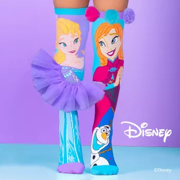 MADMIA Frozen Elsa Anna vaikiškos kojinės iki kelių Md008