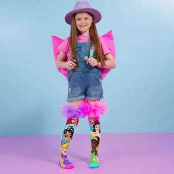 MADMIA Disney Princess 3D vaikiškos kojinės iki kelių Md028