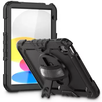Tech-Protect Solid360, skirta iPad 10.9 10-osios kartos (2022) / iPad 11 11-osios kartos (2025), juoda