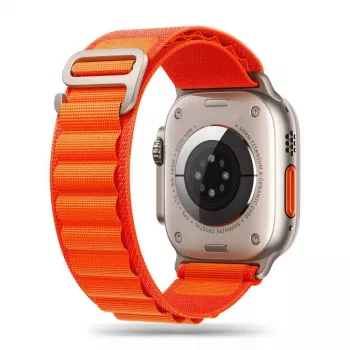 Tech-Protect Nylon Pro Sport Loop, skirtas Apple Watch 4 / 5 / 6 / 7 / 8 / SE / Ultra (42 / 44 / 45 / 49 mm) oranžinė