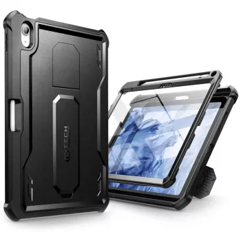 Tech-Protect Kevlar Pro dėklas, skirtas iPad 10.9 (10th Gen, 2022) / iPad 11 (2025), juodas