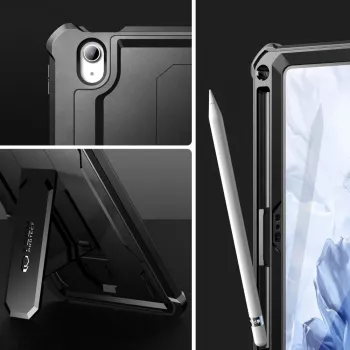 Tech-Protect Kevlar Pro dėklas, skirtas iPad 10.9 (10th Gen, 2022) / iPad 11 (2025), juodas