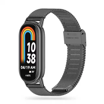 TECH-PROTECT Milanese Loop Band, skirtas Xiaomi Smart Band 8 / 9 / NFC - juoda