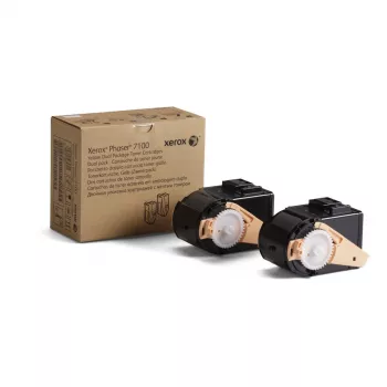 Xerox Phaser 7100 Toner Module Yellow (2-Pack) High Capacity 9000 Pages per Cartridge