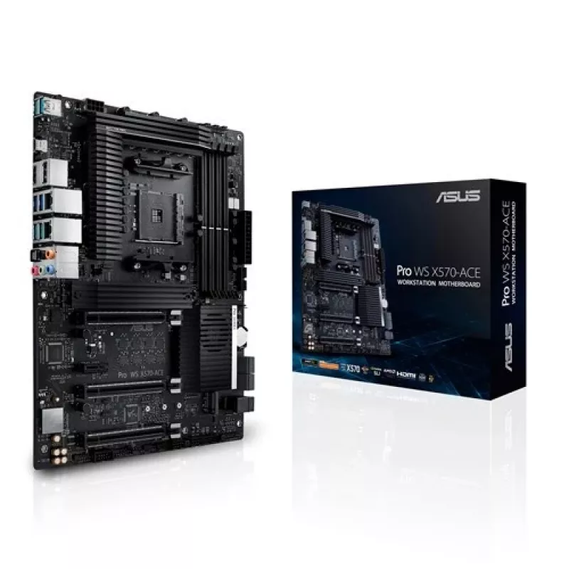 ASUS Pro WS X570-ACE Workstation pagrindinė plokštė - AMD AM4 - DDR4 - ATX - Dvigubas Gigabit LAN