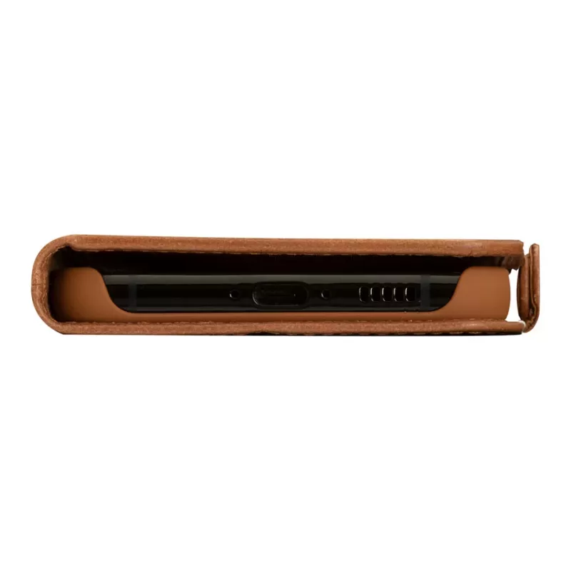 dbramante1928 Copenhagen Flip Case, skirtas Samsung Galaxy A54 - natūralios odos - šviesiai ruda