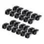 StarTech.com Cat6 Keystone Jack 24 rinkinys, RJ45 Ethernet Keystone mova, UTP Cat6 sieninis lizdas, 90 laipsnių 110 Punch Down, juoda, 10GBase-T