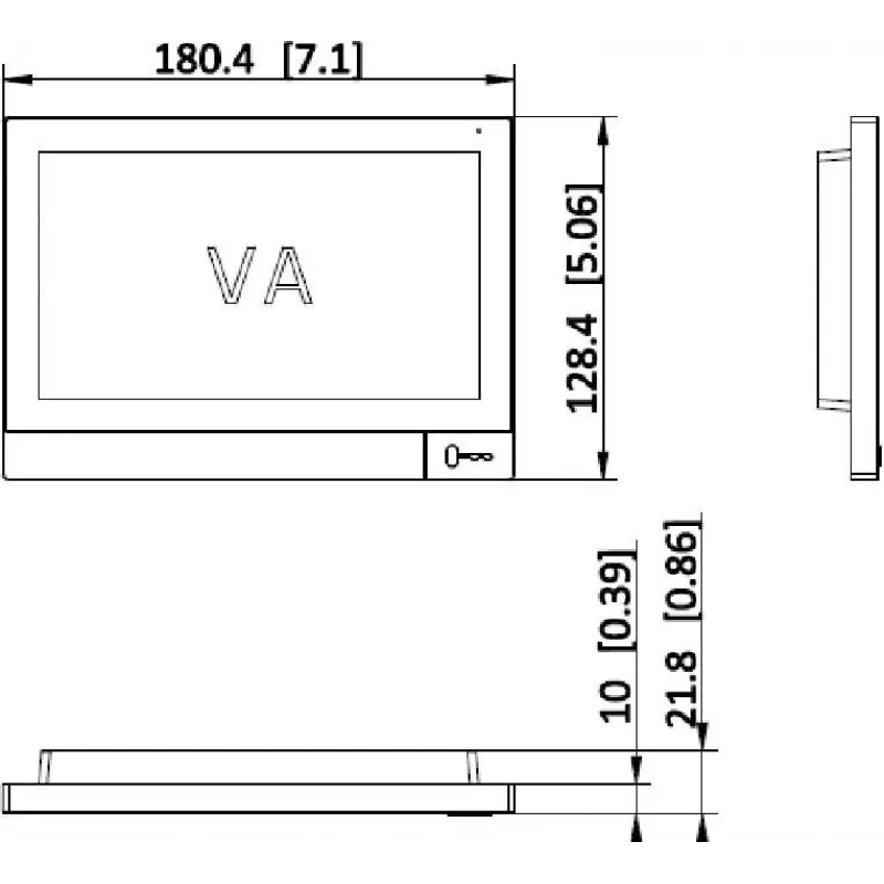 Hikvision DS-KH8381-TE1 IP vaizdo domofono vidaus monitorius su 7 colių jutikliniu ekranu