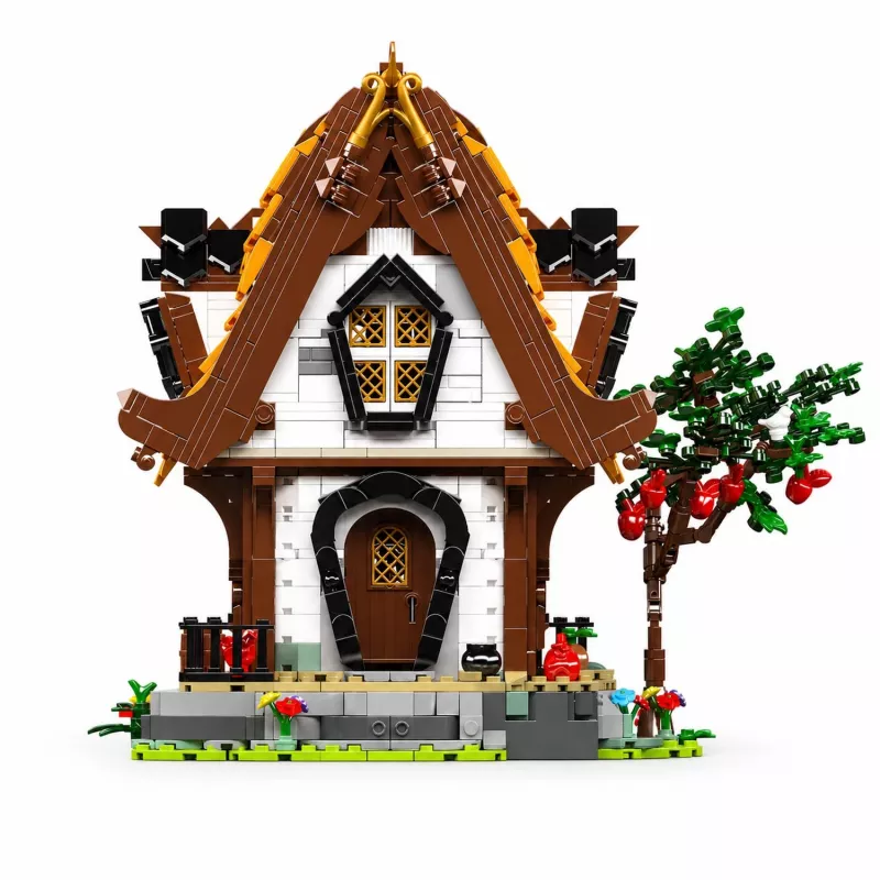 Mould King Medieval World Log Cabin 16054 Statybinis Blokų Rinkinys (2192 vnt.)