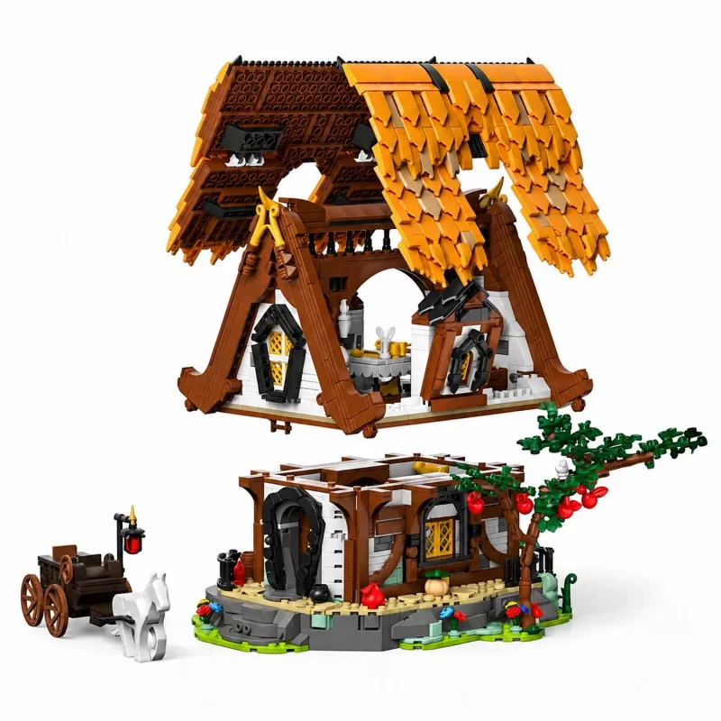 Mould King Medieval World Log Cabin 16054 Statybinis Blokų Rinkinys (2192 vnt.)