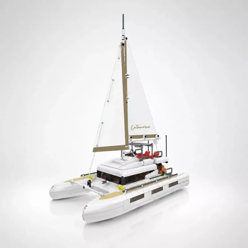 Mould King Catamaran Sailboat 10217 Building Block Set (890 Pieces)