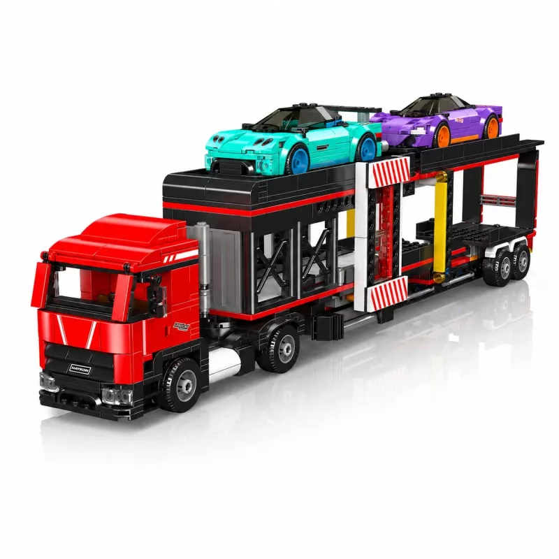 Mould King Sports Car Transporter Truck 24078 Statybinis Blokų Rinkinys 997 Dalys