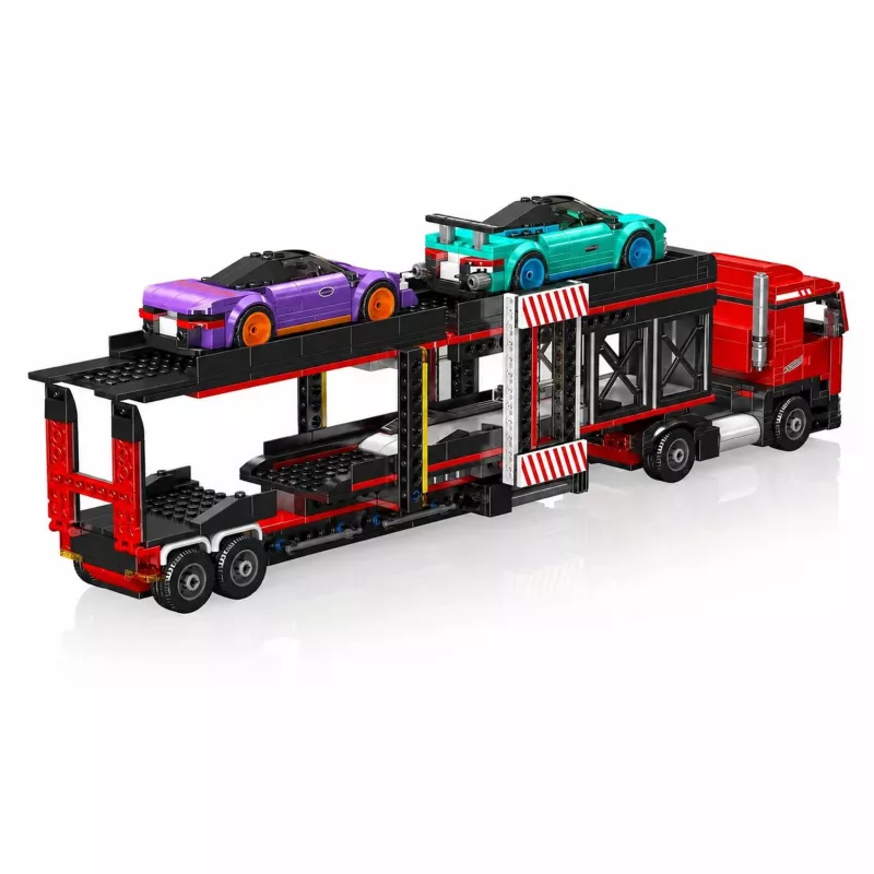 Mould King Sports Car Transporter Truck 24078 Statybinis Blokų Rinkinys 997 Dalys