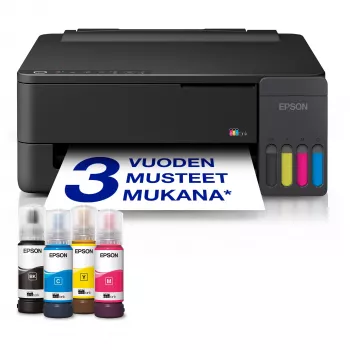 Epson EcoTank ET-1910 Daugiafunkcis rašalinis spausdintuvas - Spalvotas - Spausdinti, Skenuoti, Kopijuoti - A4, Legal - Iki 11 ppm spausdinimas - 100 lapų padavimas - Wi-Fi