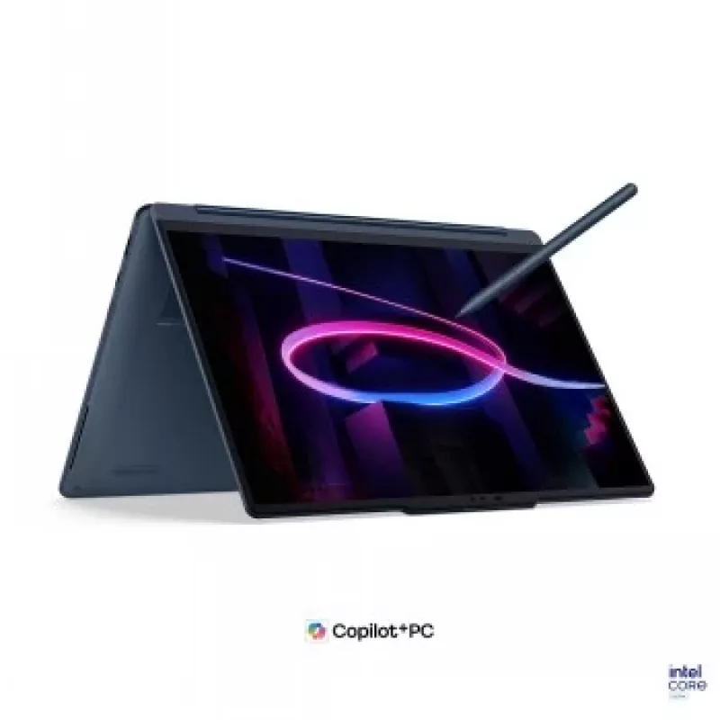 Lenovo Yoga 9 2-in-1 14IPH11 Intel, Cosmic Blue, 14 colių OLED jutiklinis ekranas 2.8K WQXGA+, Intel Core Ultra 7 355, 32 GB LPDDR5X, 1 TB SSD, Intel Graphics, Windows 11 Home, angliška klaviatūra su apšvietimu, Wi-Fi 7, Bluetooth 5.4, be maitinimo adapte