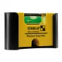 STABILA Type 81 S Pocket Electric Spirit Level, 7 cm, Yellow, 1.0 mm/m Accuracy, with Magnet and Belt Clip